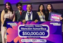 Jóvenes del Bachillerato 4 obtienen Mención Honorífica en el “Premio Contacto Banxico 2025”