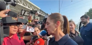 Sheinbaum visita a lesionados del descarrilamiento del Tren Interoceánico
