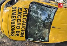 Protección Civil Cuauhtémoc atiende volcadura en el kilómetro 133+700 de la autopista Colima–Guadalajara