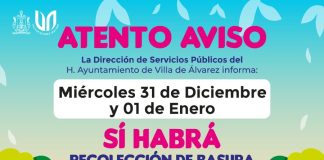 El 31 de diciembre y el 1 de enero sí habrá recolección de basura en VdeA