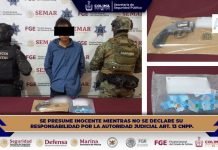 Policía Estatal de Colima detiene a un individuo con arma de fuego y narcóticos