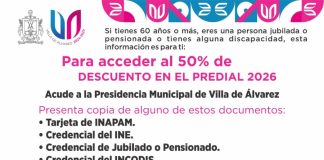 Tiene la Villa campaña dirigida a mayores de 60 años para mantener 50% de descuento en Predial de 2026