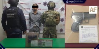 SSP: Policía Estatal de Colima detiene a sujeto por robo con violencia y portación de arma de fuego