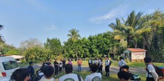 Escuadrón Juvenil de Protección Civil Estatal vive jornada de convivencia y aprendizaje en balneario de Coquimatlán