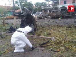 Camioneta con explosivos habría ingresado desde Colima antes de estallar en Coahuayana: FGE Michoacán