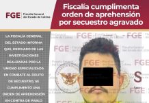 Fiscalía cumplimenta orden de aprehensión por secuestro agravado