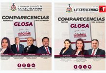 Este miércoles inicia la Glosa del 4° Informe de Gobierno en el Congreso del Estado