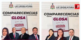 Este miércoles inicia la Glosa del 4° Informe de Gobierno en el Congreso del Estado
