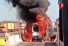 IMSS confirma que no hubo lesiones graves tras incendio de ambulancia en caseta de Cuyutlán