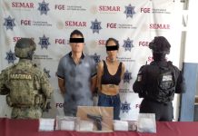 Detienen a dos personas y aseguran metanfetamina en Colima durante operativos del Gabinete de Seguridad