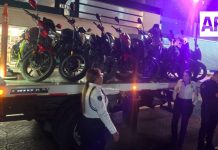 Aseguran 74 motocicletas durante operativo vial en el Centro de Guadalajara