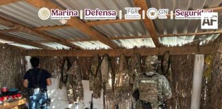 Durante un cateo en Oaxaca se detuvo a un sujeto con armas largas, municiones y dosis de droga