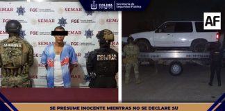 Asegura SSP Colima a otro masculino por presunto robo equiparado, derivado de alerta Repuve