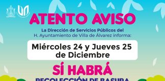 En la Villa sí habrá recolección de basura el 24 y 25 de diciembre