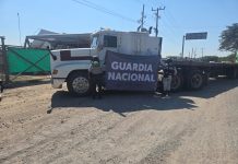 Corporaciones de seguridad en Colima recuperan en Manzanillo tractocamión con reporte de robo