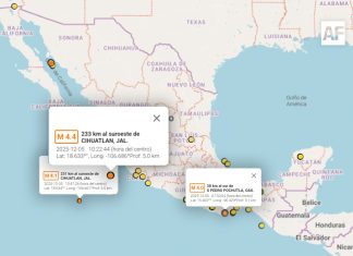 Sismo de 4.1 sacude el Pacífico; Colima registra tres movimientos durante la madrugada con magnitudes de 3.1 a 3.2