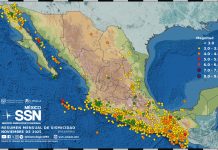 SSN registra 3 mil 681 sismos durante noviembre, el de mayor magnitud de 5.8 con epicentro en Chiapas