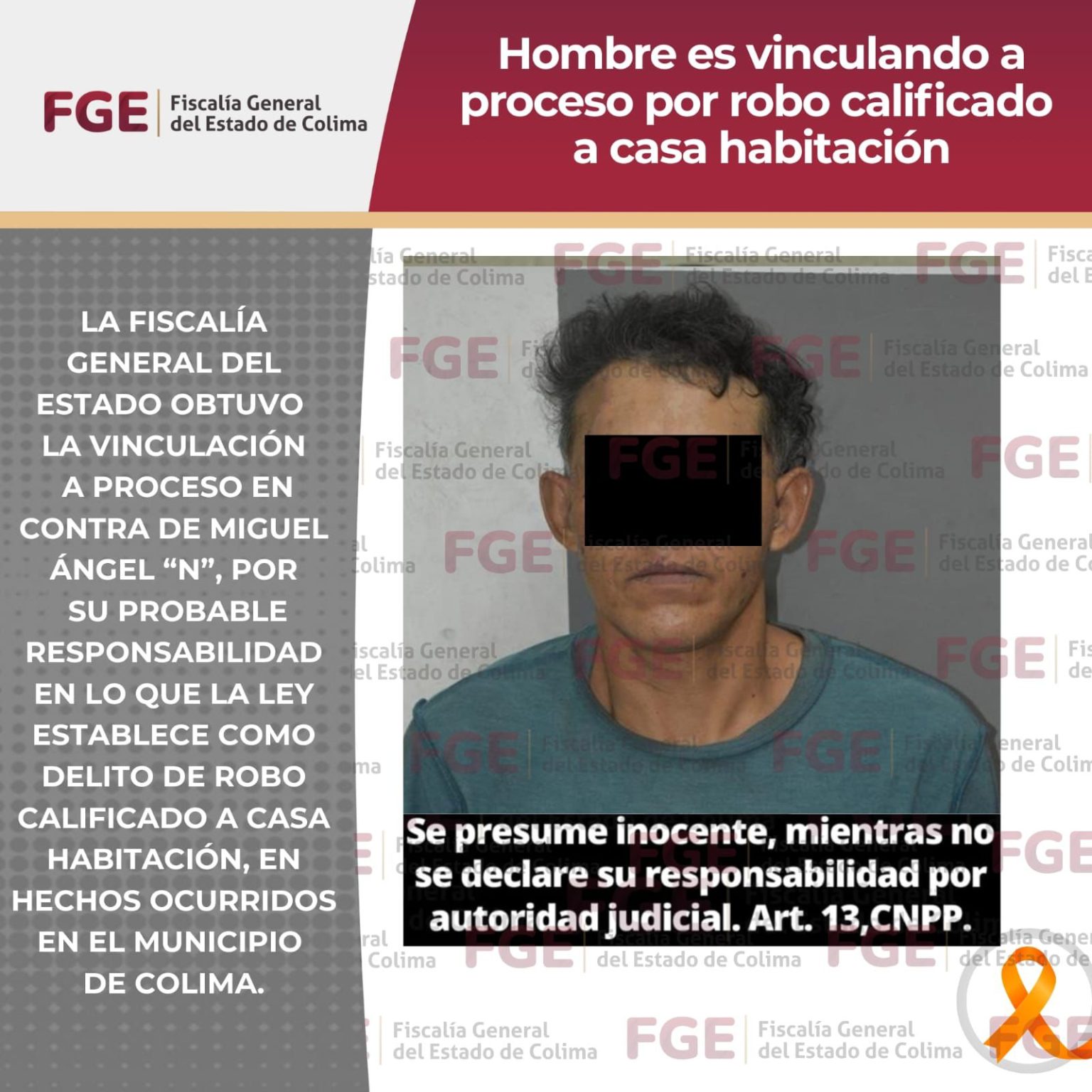 Hombre es vinculado a proceso por robo calificado a casa habitación ...