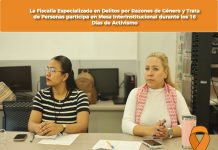 La Fiscalía Especializada en Delitos por Razones de Género y Trata de Personas participa en Mesa Interinstitucional durante los 16 Días de Activismo