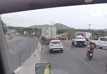 Choque entre tráiler y patrulla de la GN deja lesionados y daños materiales en la Manzanillo–Armería