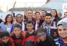 Laura Imelda entregó obras complementarias en vaso regulador en fraccionamiento Revolución en Tlaquepaque