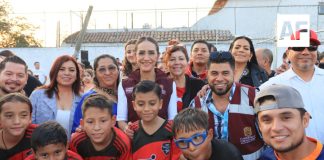 Laura Imelda entregó obras complementarias en vaso regulador en fraccionamiento Revolución en Tlaquepaque