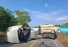 UEPC Colima informa sobre obstrucción total en la carretera libre Colima–Manzanillo por accidente; atiende PC Armería