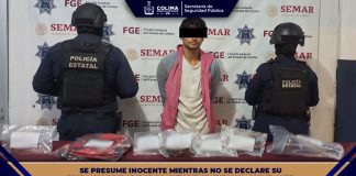 Policía Estatal de Colima auxilia a una mujer y detiene a un masculino por allanamiento