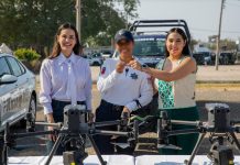Gobernadora Indira Vizcaíno y Rosi Bayardo entregan vehículos y equipo para fortalecer la seguridad en Manzanillo