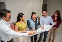 Gobernadora Indira Vizcaíno supervisa avance de la construcción del Cecofam en el Parque ‘Griselda Álvarez’