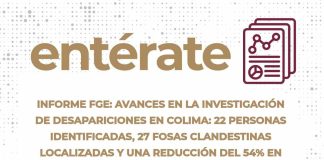 FGE presenta resultados en materia de búsqueda en Colima: 27 fosas clandestinas y reducción de incidencia delictiva entre 2021 y 2025