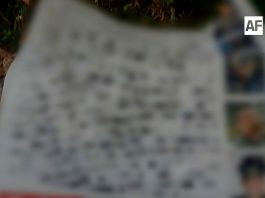 Delincuentes cuelgan narcomantas en distintos puntos de Uruapan