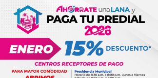 Plazo para pagar predial en VdeA con 15% de descuento vence el sábado 31 de enero