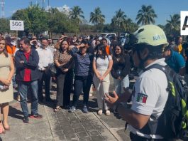 Miles de personas participan en el Primer Macrosimulacro de Protección Civil Colima 2026