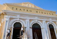 Cultura Colima e INAH realizan acciones de restauración en el Teatro Hidalgo