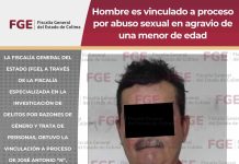 Hombre es vinculado a proceso por abuso sexual en agravio de una menor de edad