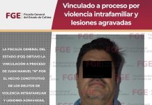 Vinculado a proceso por violencia intrafamiliar y lesiones agravadas