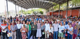 Participa Rosi Bayardo en entrega de tarjetas de Pensiones del Bienestar