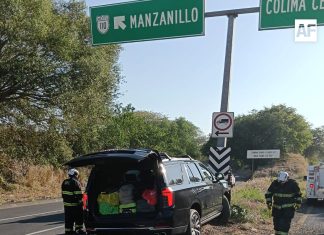 Operativo coordinado atiende accidente en la carretera Guadalajara-Colima con cinco lesionados