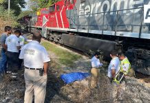 Accidente ferroviario deja una persona sin vida en la colonia Nuevo Milenio