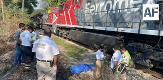 Accidente ferroviario deja una persona sin vida en la colonia Nuevo Milenio