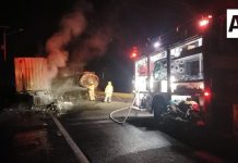 Incendio tras choque de tractocamión y pipa provoca cierres en la autopista Guadalajara-Colima