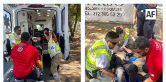 Traslada CRUM a un joven tras caer de patín eléctrico cerca de la central de Los Rojos: UEPC Colima