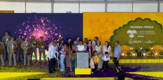 Gobernadora Indira Vizcaíno encabeza la colocación de la primera piedra del CRIT Colima