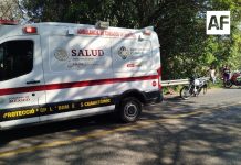 Atienden accidente de motocicleta en la carretera Cuauhtémoc–El Cóbano