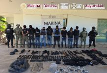 Operativo interinstitucional en Culiacán culmina con nueve detenidos y decomiso de arsenal tras enfrentamiento