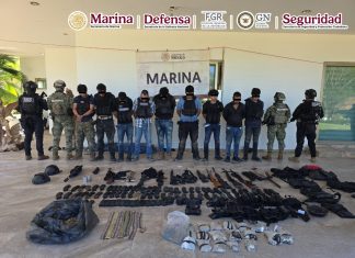 Operativo interinstitucional en Culiacán culmina con nueve detenidos y decomiso de arsenal tras enfrentamiento