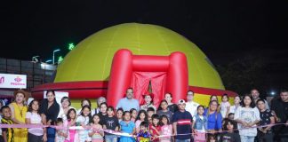 Inaugura Tey en Feria de VdeA Domo Didáctico de Derechos Humanos