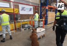 Guardia Nacional asegura droga en el Aeropuerto Internacional Felipe Ángeles