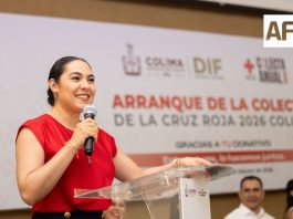 Indira Vizcaíno participó en el arranque de la Colecta Anual de la Cruz Roja 2026 en Colima